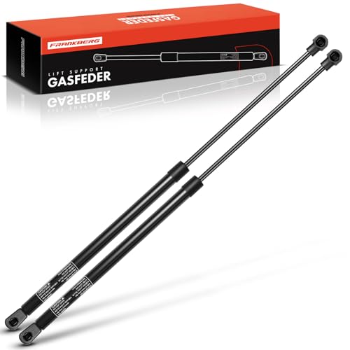 Frankberg 2x Resorte de gas Maletero Longitud 500mm 340N Compatible con Leon 1P1 Todos los Motores Hatchback 2005/05-2012/12 Sustituir# 1P0827550 1P0827550A