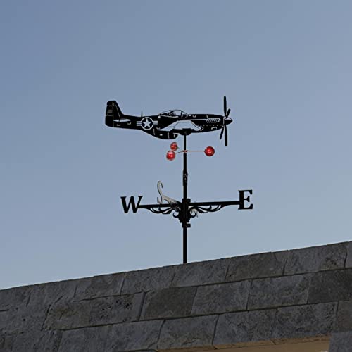 image for Vretccioky Outdoor Metal Weather Van for Garden Decor Farmhouse Lawn D