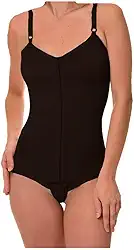 Cinta Modeladora Pos Cirurgia Plastica Body com Alça e Colchetes Ajustável Preto GG New Form