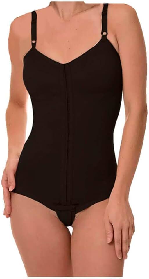 Cinta Modeladora Pos Cirurgia Plastica Body com Alça e Colchetes Ajustável Preto GG New Form