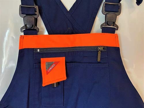 ENGEL Latzhose orange/marine Nr. 3605-425 Arbeitshose Arbeitsschutz Hose Arbeit, Größe:62