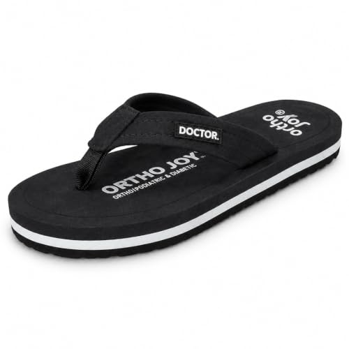 Image of ORTHO JOY EXTRA SOFT Ultra Cushion Slippers for Men's| Doctor | Lightweight & Comfortable| Orthopedic & Diabetic| Casual & Stylish| Non-Slip Durable Mcr Dr Chappals & House Flip flops For Gent's & Boy's