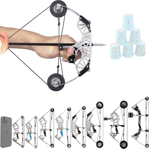 6-16.5″ Compound Bow and Arrows Set for Archery Target Shooting Small Hunting Games Pocket Bow Survival Bow Gift LTH/RTH 6-16.5″ Compound Bow and Arrows Set for Archery Target Shooting Small Hunting Games Pocket Bow Survival Bow Gift LTH/RTH