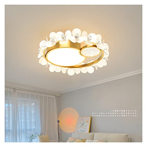 Lustre en cristal LED plafonnier salon sans éblouissement blanc - 6
