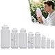 DKBT 3 Stück Weithalsflasche mit Skalierung 250ml Kunststoff Flasche Plastikflaschen Leere Laborflasche Auslaufsicher Durchscheinend aus HDPE-Flasche für Pillenflaschen Wasserprobenflaschen