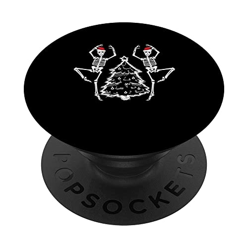 Ballet Baile Esqueleto Pijama Divertido Bailarina Dance X-Mas PopSockets PopGrip Intercambiable