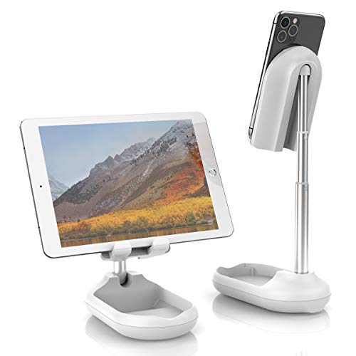 Adjustable Cell Phone Stand, Licheers Foldable Phone Holder for Desk Compatible with 4