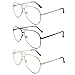 SOPHILY 3 Pack Bifocal Reading Glasses for Women Men, Aviator Bi-focal Readers Glasses Dual Focal Eyewear +2.0