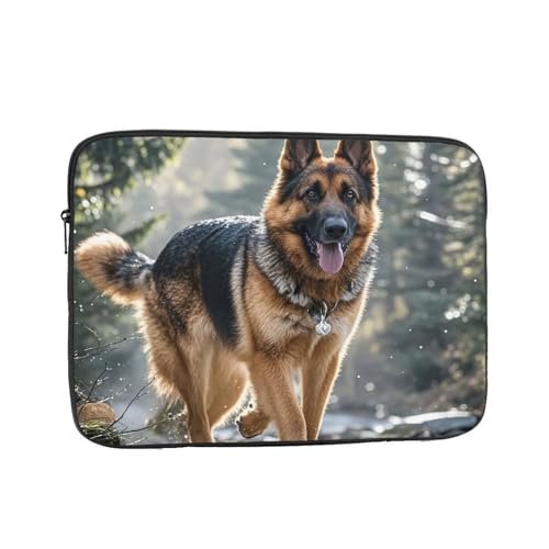 Funda para portátil 13 pulgadas con diseño de perro pastor alemán miniatura 1