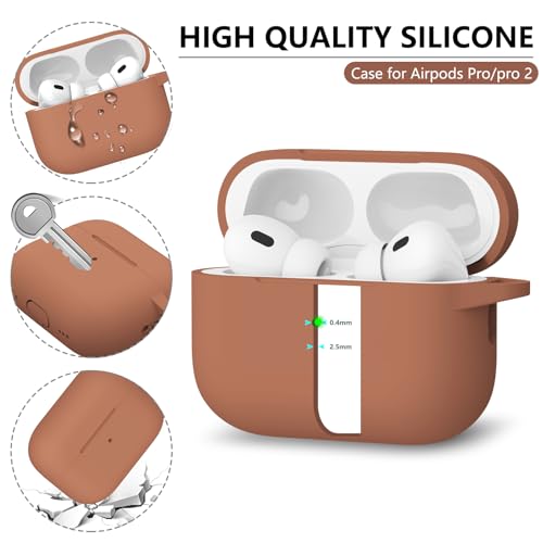 Image of Ljusmicker for AirPods Pro Case Cover with Cleaner Kit,Brown