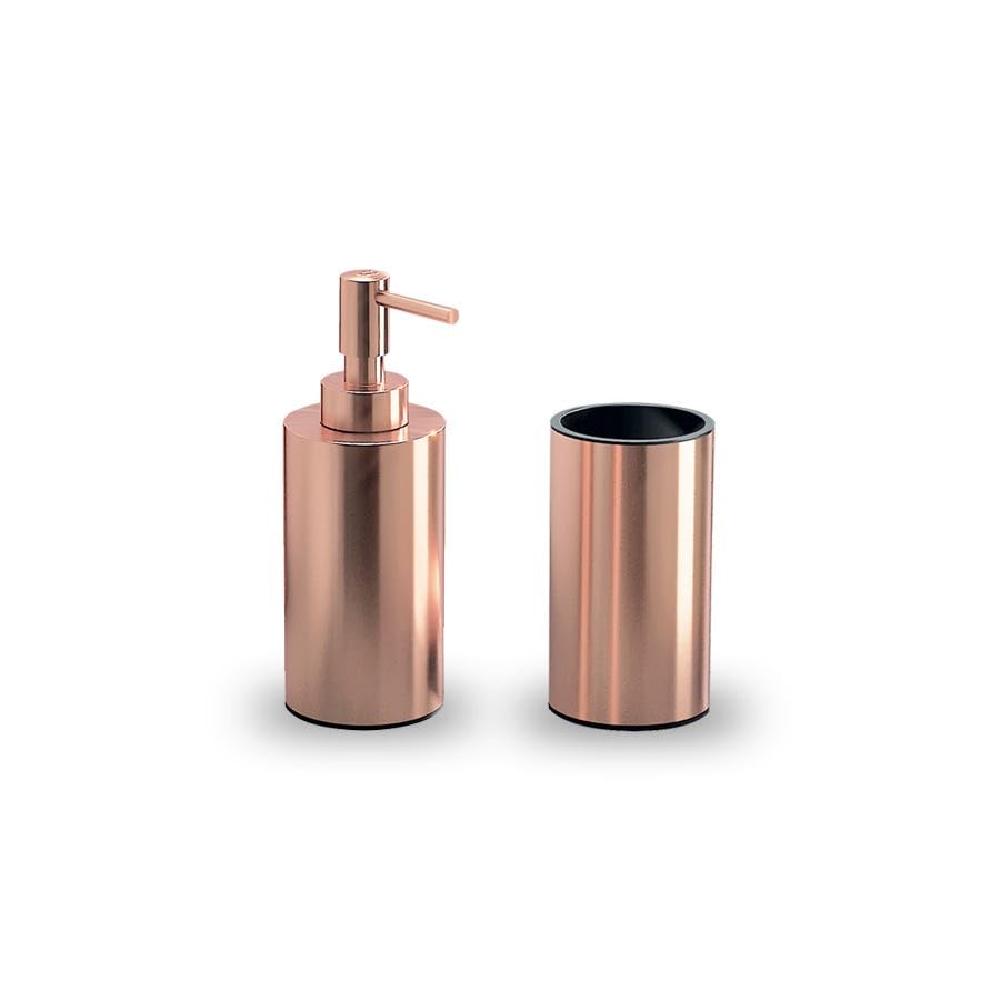 Kiamami Valentina Set Accesorios DE Lavabo DE Acero Y Cobre DE Apoyo | | Copper