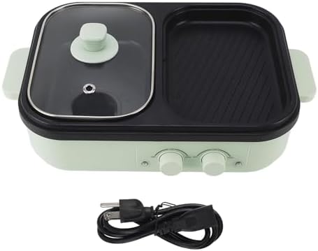 Hot Pot Electric with Grill, 2 in 1 Indoor Non Stick Electric Pot...