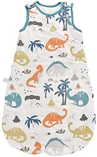 Oerich Baby Sleeping Bag for 12 - 18 months old | in all seasons | Dinosaur theme Wearable Sleeping Bag | Soft, Comfy & Breathable Baby Blankets, sleeveless Swaddle Sack for Toddlers - 1.5 tog