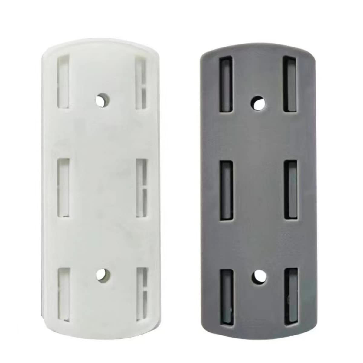 Router Remote Control Fixing Bracket, This Device is Designed to fix Your Small Objects Anywhere You Want for Easy Access (White + Gray) (5 Sets)