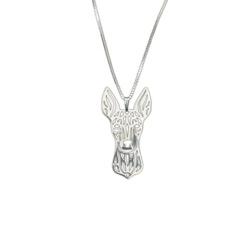 925 Sterling Silver English Toy Terrier Pendant Necklace Gift For Dog Lovers Dog Necklace Pet Jewelry Dog Memorial Dog Keepsake Dog Loss Show Dog Rare Personalized Animal Jewelry Birthday Gift For Her