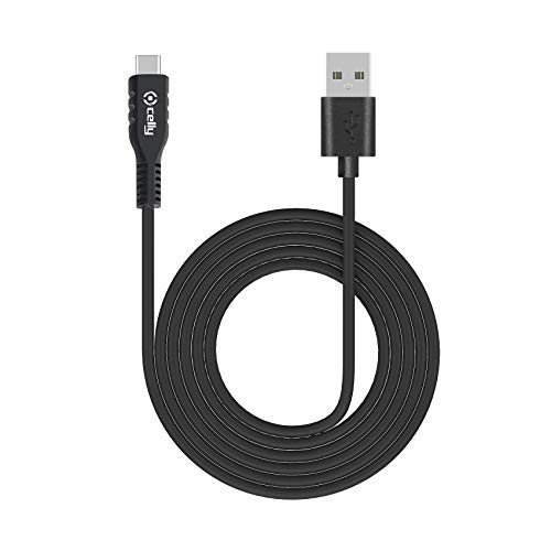 Celly USBC2M Cable, USB Type A to Type C Data and Charging Cable, 480