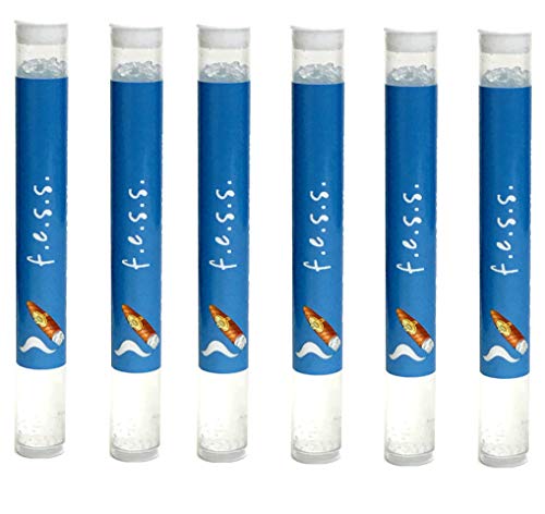 FESS Prodcuts Humidor Humidifier Crystal Gel Tubes - Keeps Humidity at 69-70 Percent RH in Cigar Humidor Box - Perfect for on The Go or Any Travel Needs, for Cigar Humidor & Humidifiers (6)