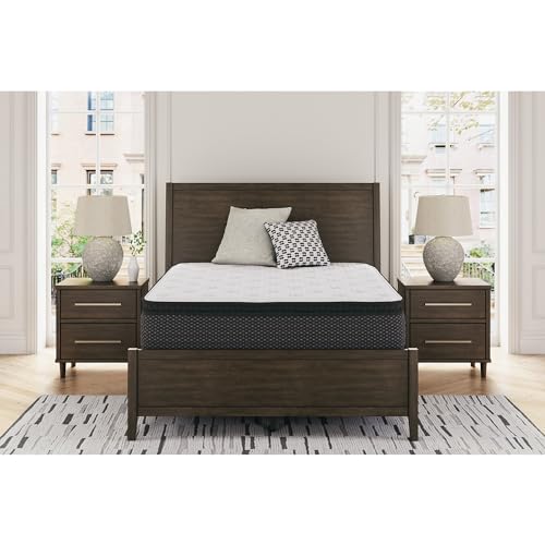 Signature Design by Ashley Limited Edition Pillow Top 13 ' Pillow Top Hybrid Mattress with Gel Memory Foam, Edge Support for Cool Sleep and Pressure Relief, Twin, Fiberglass Free, Mattress In A Box