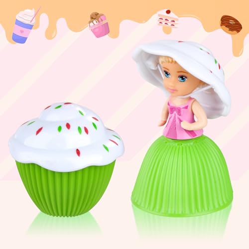 Beautiful Cake Doll Surprise Toy Muffin Princess Doll Toy for Children Transforms Scented Gifts Funny Set (6 Pieces)