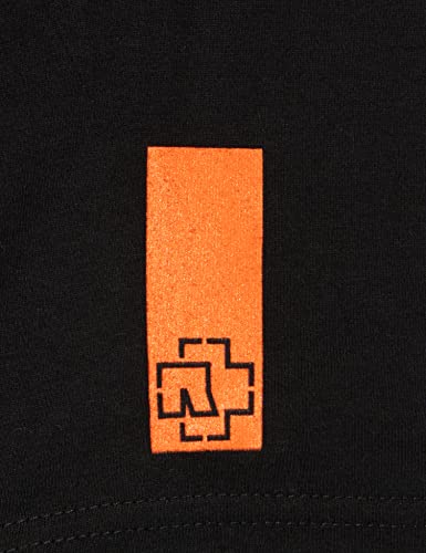 Rammstein Logo Tee T-Shirt, Nero, L Uomo