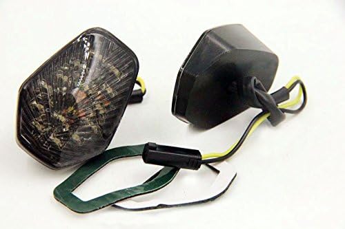 Miniatura 2 de HTTMT MT224-009-SK - Luces intermitentes LED ahumadas compatibles con Suzuki Gsxr 600 750 1000 2001-2004
