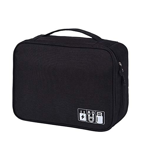 Preisvergleich Produktbild LHZTZKA Elektronik Kabel Tasche, Kabeltasche Kabelorganizer, Elektronik Aufbewahrungstasche, Kleingeräte Organizer zur Reise Zubehör