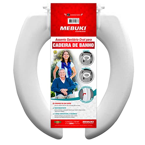 Assento Para Cadeira De Banho Aberto Convencional Pne Mebuki Assento Para Cadeira De Banho Aberto Branca