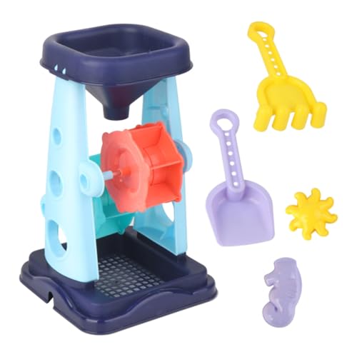 Toyvian 5 Piezas Juguetes de Playa para Juego Kit de Herramientas de Arena Seguro y Duradero para Playa Piscina Jardín con Pala y Reloj de Arena Accesorios de Colores Color Aleatorio