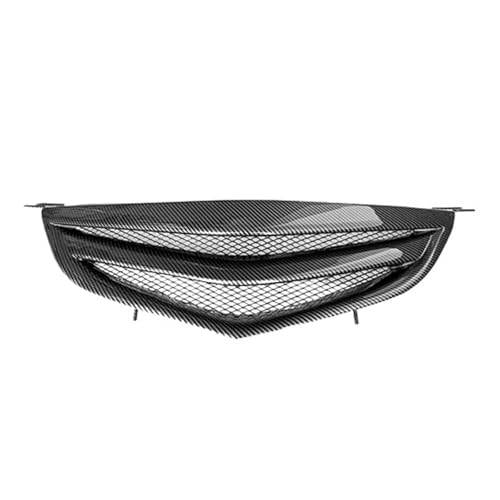 Racing Grill Bumper Mesh Front Grill Automobile Refitting Accessories Compatible For Mazda 3 Sedan 2006-2012(Carbon surface Styl
