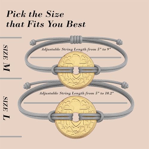 Image of HOBBY OF KINGS Good Luck Coin Bracelet | 18k Gold Plated Wristband | Handmade Jewelry for Collectors and History Lovers