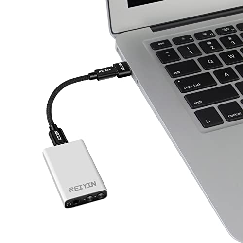 REIYIN DA-Pro オーディオHiFi USB DAC ES9038Q2M DSD512 PCM 32Bit/768KHz DDC Type-C入力 3.5ｍｍアナログステレオ出力 光デジタル出力 音量調整搭載 ヘッドホンアンプ DAコンバーター