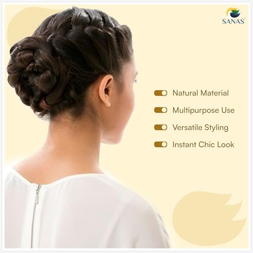 Image of Sanas Hair Pins for Hair Styling (10Pcs) U Pin for Hair Clips for Hair Styling Hair Pins for Women Wedding Girls Juda Pins For Hair Bun Accessories & Clips for Women Spiral U Pin (10Pcs) (Golden)