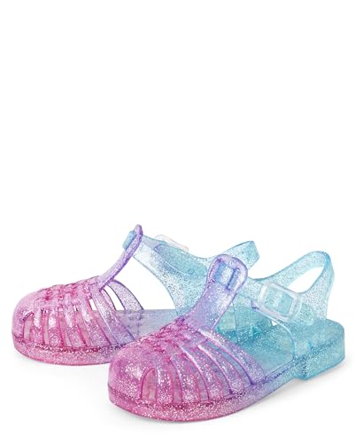 The Children's Place Baby Girls and Toddler Jelly Fisherman Sandals, Ombre Multicolor2