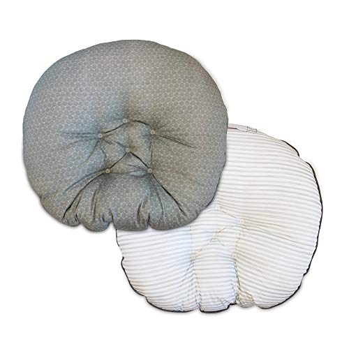 Boppy Preferred Newborn Lounger, Gray Penny Dot