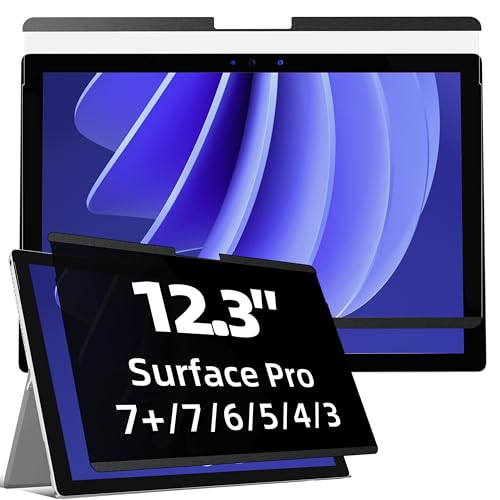Filtre de Confidentialité Magnétique Surface Pro 6 5 4 Solution Anti Espionnage et Reflets
