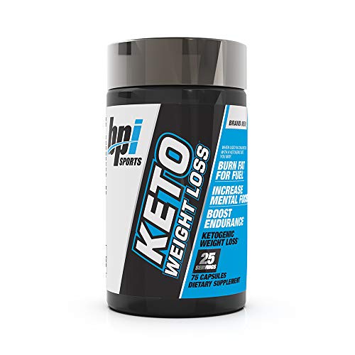 BPI Sports Keto Weight Loss - Ketogenic Fat Burner - Keto Weight Loss Pills - Raspberry ketones - Supports Mental Focus - Promotes Endurance - Burn Fat for Fuel - 75 Capsules