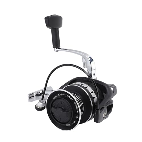 Moulinet de pêche long cast en aluminium pour lac et rivière 10kg