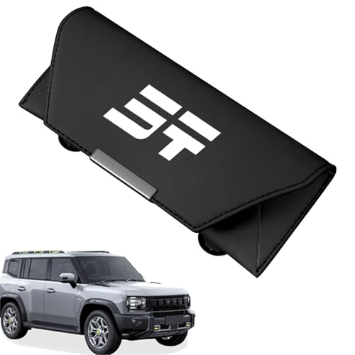 Zuooiec Sunglasses Holder & Storage Box for Jetour G700 T1 T2 Traveller (2023-2026) - Car Sun Visor Clip Organizer Black