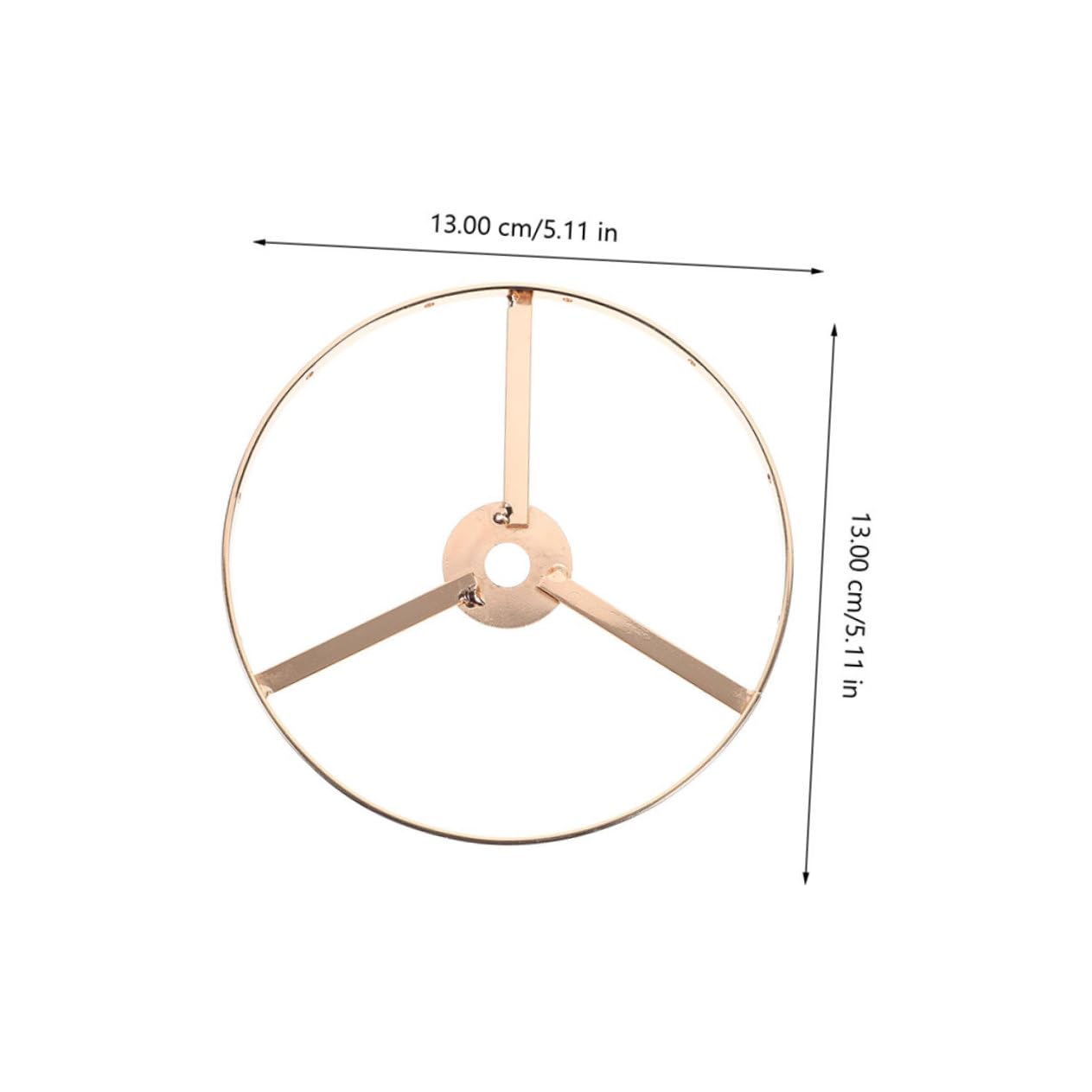 DOITOOL Sturdy Iron Lamp Stand Shade Frame Wire Bracket for Lamp Socket Ring Contemporary Design