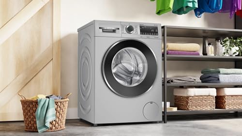 Image of Bosch 8 kg 5 Star Fully-Automatic Front Loading Washing Machine (WGA2341SIN, Silver, AI active water plus, In-Built Heater)