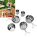Camping Cookware Set,6Pcs Portable 304 Stainless Steel Camp Cook Set,Backpacking Camping Cookware for Outdoor Hiking Camping