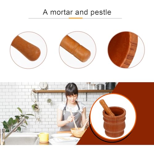 Machacador de ajo de PP con juego para moler especias manual 7