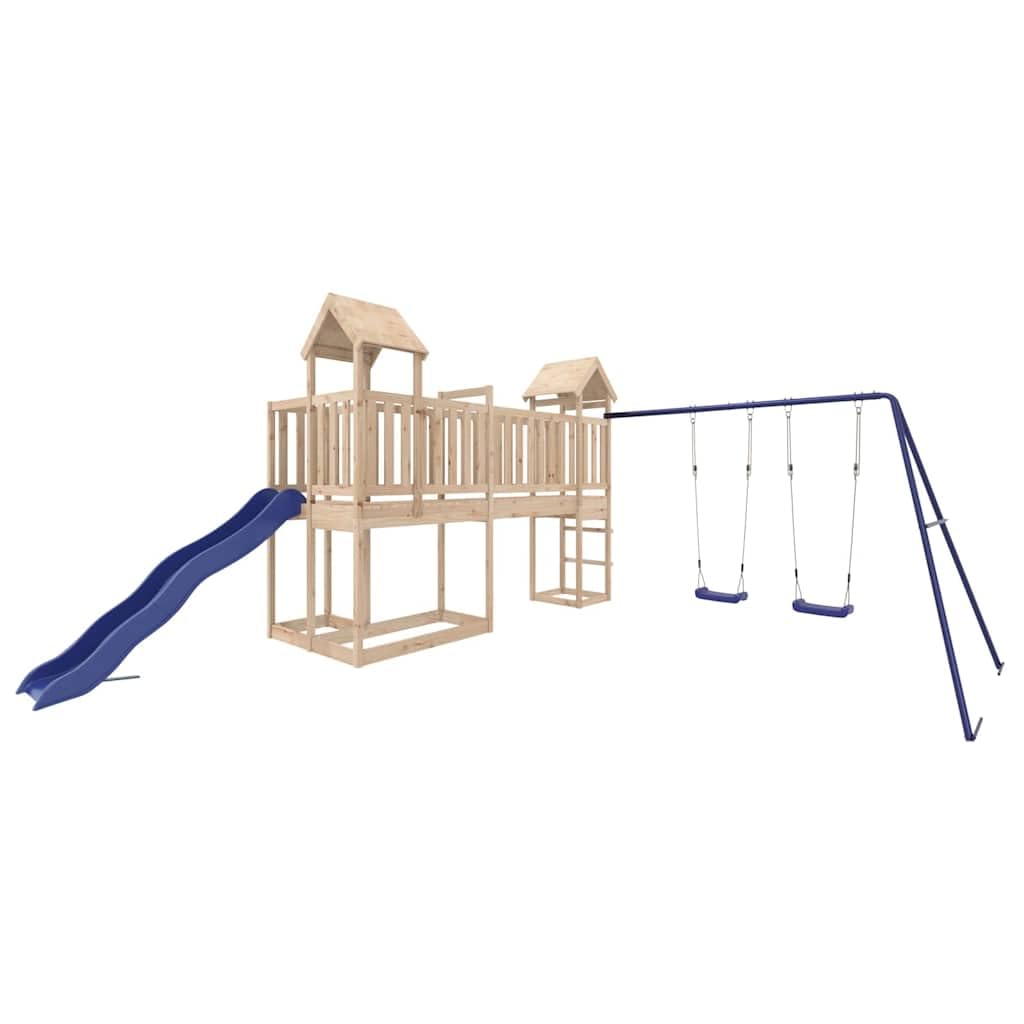 Generisch Spielturm Massivholz Kiefer 90,28 kg 32,5 x 22 x 112,5 cm