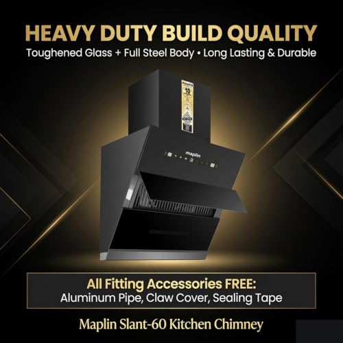 Image of Filterless Kitchen Chimney Model Slant60 in 60 cm with Auto Clean