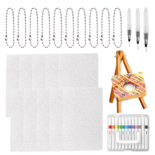 Generisch 3D-Zeichenschwamm Malzubehörset mit 12 Stiften