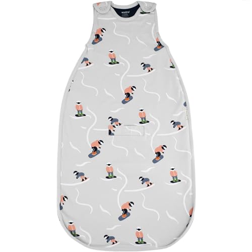 Image of Woolino 4 Season Ultimate Baby Sleep Sack – Merino Wool & Organic Cotton Baby Sleep Bag, Universal Size Wearable Blanket, Adjustable Sleep Sack for Baby 2–24 Months - Snowboarder