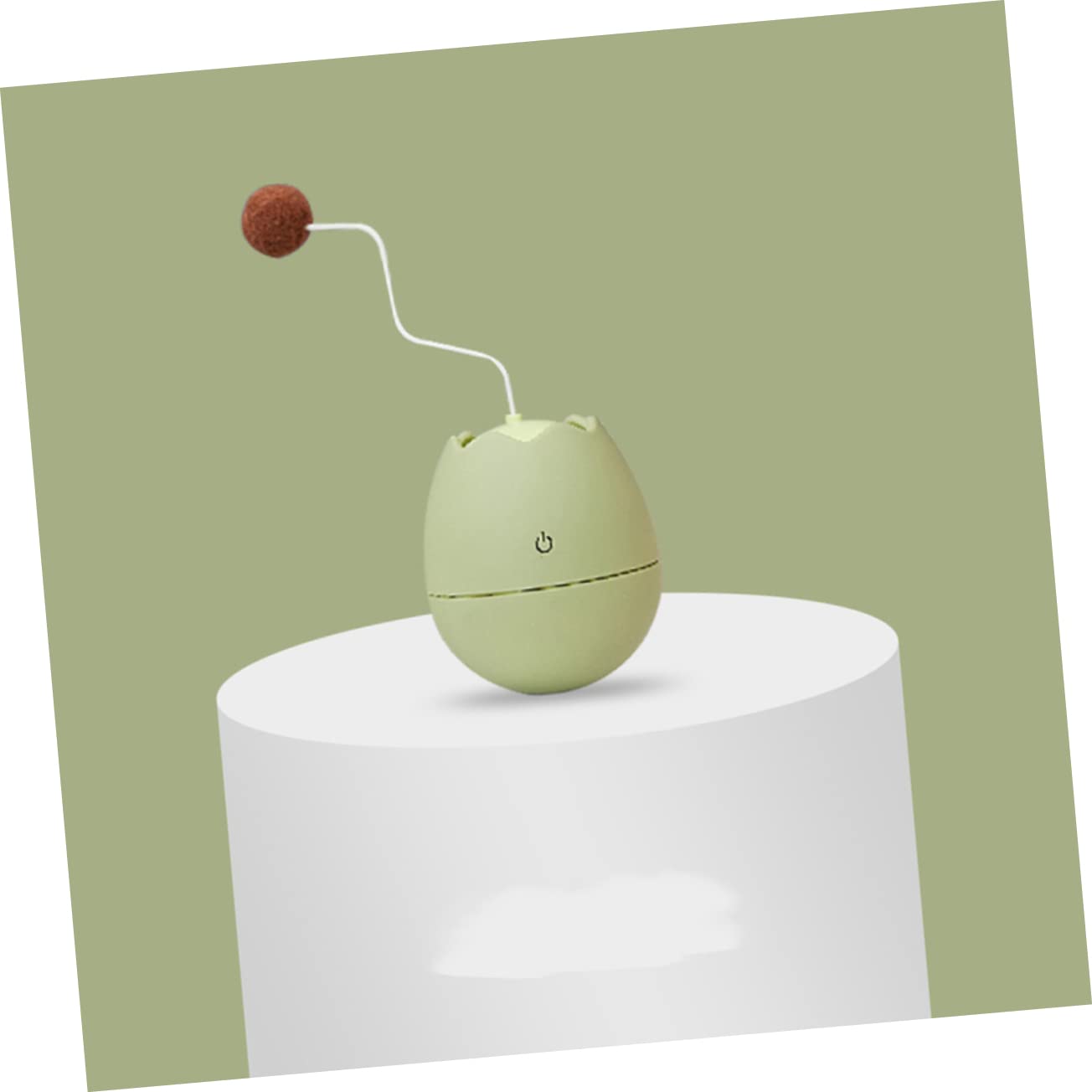 BESPORTBLE Jouet Interactif pour Chat Design Coquille Œuf Électrique Rotation Stimule Instinct De Chasse