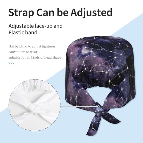 Image of Unisex Adjustable Surgical Sweatband - Elastic Bandage Cap - Scrub Caps for Nurse Working Cap