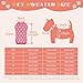 Hundepullover Herz Hundepulli Valentinstag Pullover Hund Katzenpullover Rosa Gestricktes Hunde Pullover Warme Hundekleidung für Kleine und Mittelgroße Hunde S