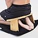 Banco de Meditación de Rodillas con Patas de Banco de Meditación de Bambú Plegables, Silla de Rodillas, Taburete de Yoga de Madera, Taburete de Rodillas Ergonómico